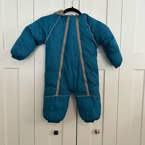 Toddler Teal Snowsuit with Hood 2-3 T
